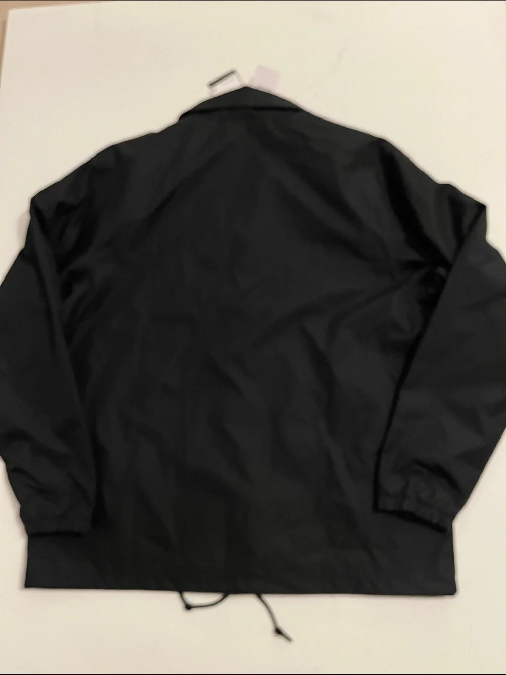 Nike Coaches Jacket Men's L Black Snap Button Up Wind Breaker FD7843 NWT